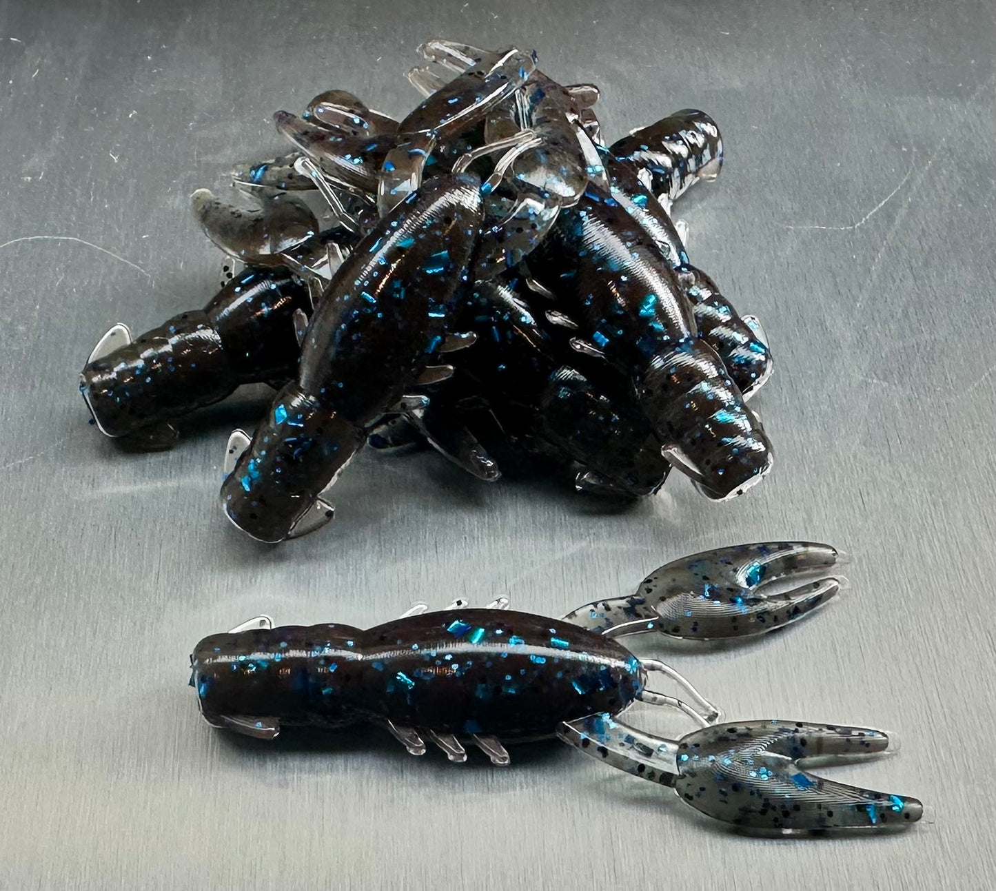 Kana Fishing - 2.5" Finesse Ned Craws - Deep Blue Craw