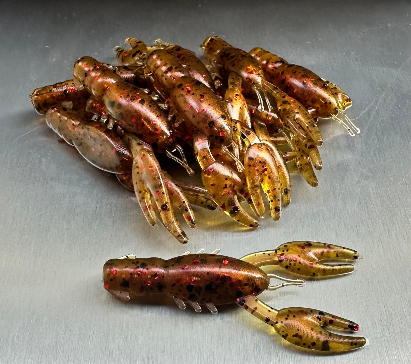 Kana Fishing - 2.5" Finesse Ned Craws - Red Lava